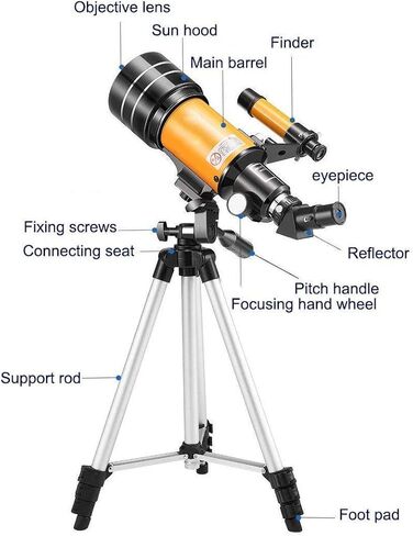 تلسكوب الانكسار للأطفال والبالغين تلسكوبات تلسكوبات تلسكوبات تلسكوبات للأطفال ومبتدئين في علم الفلك in Kuwait