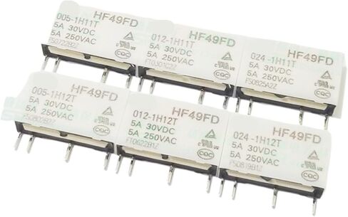 20pcs/Lot Relay HF49FD-005 012 024-1H11T 1H12T 4PIN 5A (HF49FD-024-1H11T) in Saudi Arabia