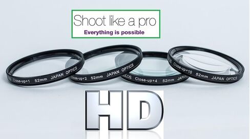 مجموعة العدسات الماكرو 62mm 4pc +1 +2 +4 +10 عدسة عن قرب ل Panasonic Lumix S9 DC-S9 in Kuwait