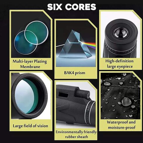 تلسكوب أحادي HD 80 × 100 مقاوم للماء مع ترايبود محول الهواتف الذكية لمشاهدة الطيور لمشاهدة المشي لمسافات طويلة للمشاهدة كرة النار لعبة الكبار مشاهدة الطيور in Kuwait