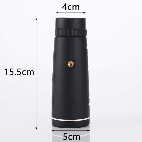 40 × 60 تلسكوب أحادي التكبير مع غطاء الغبار لمراقبة الطيور والصيد والتخييم - ترايبود الهاتف الذكي ومقطع in Kuwait