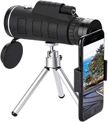 Monocular Telescope 40X60 HD High Performance Monocular with Tripod Clip Compass for Bird Watching Walking in Saudi Arabia