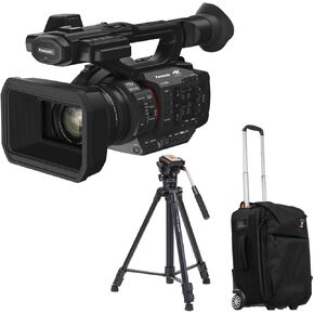 Panasonic HC-X2 4K UHD 1 "كاميرا الفيديو الاحترافية المستشعر ، حزمة مع ترايبود فيديو من الألومنيوم ثلاثي القسم وحقيبة الأسطوانة in Kuwait