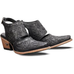 Lane Robin Slingback Mule - Jet Black in Saudi Arabia