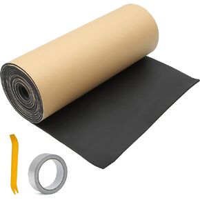 Sound Deadening Mat, 157mil 4mm 36sqft Heat Insulation Pad Universal for Car Door Floor Damping Self Adhesive Foam with Foil Tape and Removal Tool in Saudi Arabia