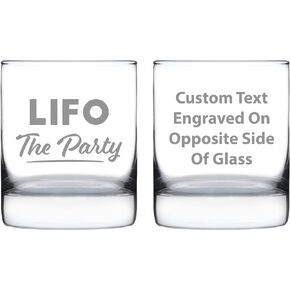 LIFO the Party - Whiskey Rocks Glass - Funny Accountant Gifts - Unique Accounting Gift for CPA - Whisky Tumbler in Kuwait