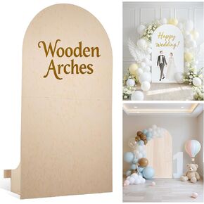 Wooden Arch Backdrop Stand,DIY Backdrops,Foldable 7.2 Ft Wedding Arch and Back Drop Stand for Party,Bridal Shower Decorations,Portable Arch-Backdrop for Indoor or Outdoor Events in Saudi Arabia