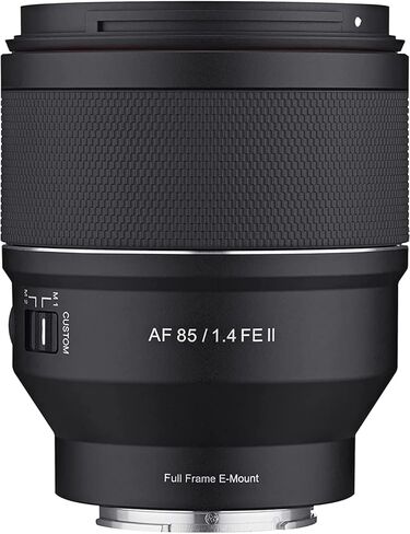 Samyang 85mm F1.4 AF Series II Full Frame Telephoto Auto Focus Lens for Sony E (Syio85Se2-E) ، Black (متجدد) in Kuwait