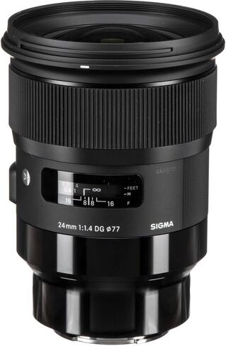 Sigma 24mm f/1.4 DG HSM Art Sony E Mount (MFR Part # 401965) حزمة مثالية لحفلات الأعراس الداخلية/الخارجية ، والحياة البرية ، والسفر والتصوير الفوتوغرافي استخدام + ملحقات in Kuwait