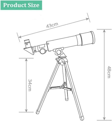 Telescope for Kids Adults Telescope for Astronomy with Tripod Outdoor Monocular Astronomical Refractor Telescope Good Partner to View Moon Planet Landscape for Watching Stars in Kuwait