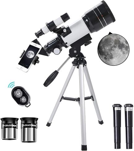 20mm Refractor Mount Telescope with Tripod Finder Scope for Astronomy Beginners Astronomical Telescope Monocular Telescope for Kids Adults in Saudi Arabia