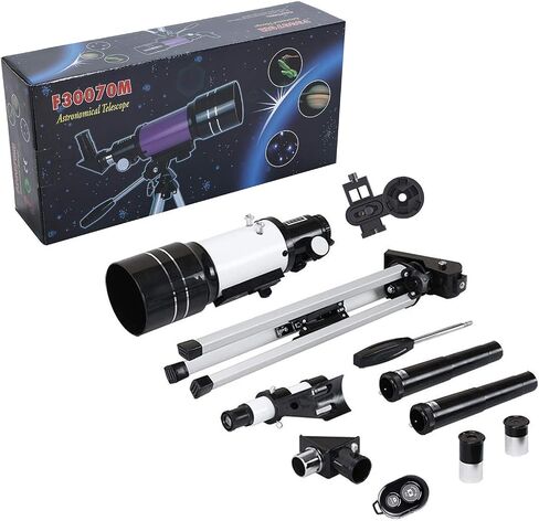 20mm Refractor Mount Telescope with Tripod Finder Scope for Astronomy Beginners Astronomical Telescope Monocular Telescope for Kids Adults in Saudi Arabia