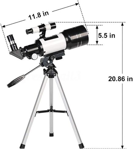 20mm Refractor Mount Telescope with Tripod Finder Scope for Astronomy Beginners Astronomical Telescope Monocular Telescope for Kids Adults in Saudi Arabia