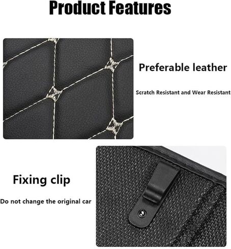 2 Pack Car Seat Back Protector for Acura MDX 2001-2023, Leatherette Anti-Kick Cover Waterproof Scratch-Resistant Rear Seat Protector Storage Pocket Easy to Clean in Saudi Arabia