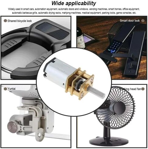 N20 DC Motors 3V Metal Gear Electronic Starter Gear Wheel DC Motors 30/50/60/100/300/500/1500RPM Gear Wheel Gear Electronic Starter(100 RPM) in Saudi Arabia