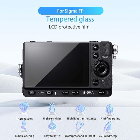 Screen Protector for Sigma FP, HD Tempered Glass,9h Hardness,Scratch,Anti-Fingerprin,Tempered Glass Film Guard for Sigma FP[2 Pack] in Saudi Arabia