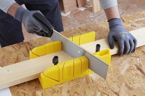 Stanley 1-20-600 Saw Storage Miter Box مع المنشار ، الأسود in Saudi Arabia