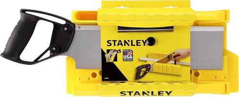 Stanley 1-20-600 Saw Storage Miter Box مع المنشار ، الأسود in Saudi Arabia