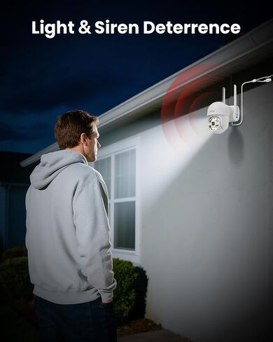 Zosi 8ch 2K WIFI WIFI Home Security Camera System ، 4 × C289 3MP 2K PAN/TILT WIFI كاميرا خارجية ، تتبع تلقائي ، رؤية ليلية ملونة ، الكشف البشري منظمة العفو الدولية ، إنذار صفارات الإنذار الأضواء ، الصوت في اتجاهين ، 500 جيجابايت HDD in Saudi Arabia