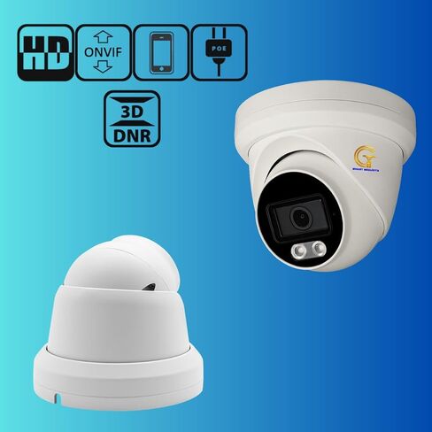 -IP Security Camera System Dome 4K- Ultra HD 8MP PoE IP Camera – Full-Color Night Vision, High Resolution Monitor 3840 x 2160 - Facial Recognition Software - Human/Vehicle Detection in Saudi Arabia