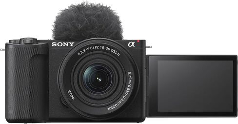 Sony ZV-E10 II Mirrorless Camera with E PZ 16-50mm f/3.5-5.6 OSS & E 55-210mm f/4.5-6.3 Lens + 128 GB Memory + Extra Battery + Camera Case + Tripod + More (22pc Bundle) in Saudi Arabia
