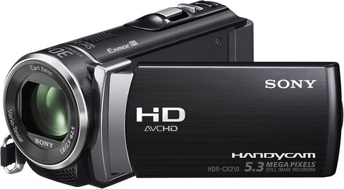 Sony HDR-CX210 عالي الوضوح Handycam 5.3 MP كاميرا الفيديو مع تكبير بصري 25x (أسود) (متجدد) in Saudi Arabia