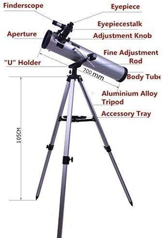 350x تكبير في الهواء الطلق من التلسكوب الفلكي أحادي الفضاء مع ترايبود محمول أحادي التكبير أحادي 76 ملم تلسكوب الفلكي الفلكي in Kuwait