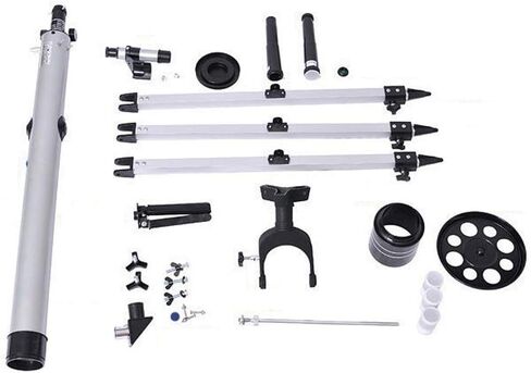 Telescope Kids Beginners Adults Fully-Coated Glass Optics 1.5X Erecting Eyepiece 3X Barlow Lens 60mm Aperture 900mm Focal Length Refractor Telescope in Kuwait