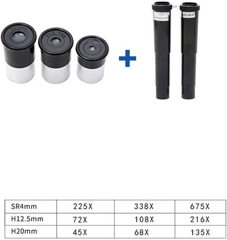 Telescope Kids Beginners Adults Fully-Coated Glass Optics 1.5X Erecting Eyepiece 3X Barlow Lens 60mm Aperture 900mm Focal Length Refractor Telescope in Kuwait