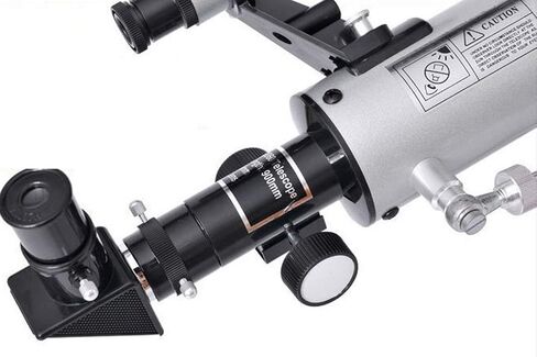 Telescope Kids Beginners Adults Fully-Coated Glass Optics 1.5X Erecting Eyepiece 3X Barlow Lens 60mm Aperture 900mm Focal Length Refractor Telescope in Kuwait