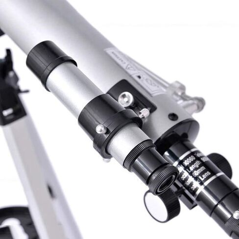 Telescope Kids Beginners Adults Fully-Coated Glass Optics 1.5X Erecting Eyepiece 3X Barlow Lens 60mm Aperture 900mm Focal Length Refractor Telescope in Kuwait