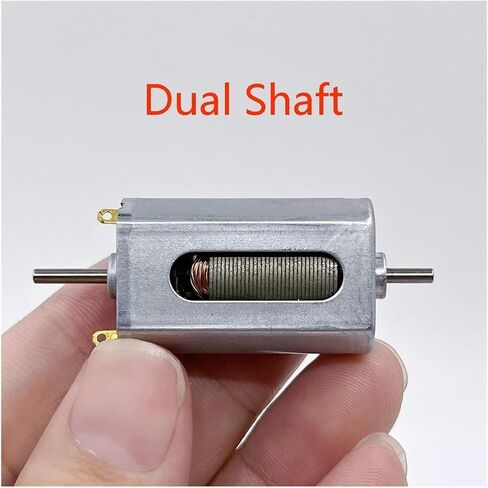 DC 6V-12V 20mm FK-180PH Carbon Brush Enclude Electronic Shaft/Dual Swave High Speed ​​Electronic Starter DIY (رمح مزدوج) in Saudi Arabia