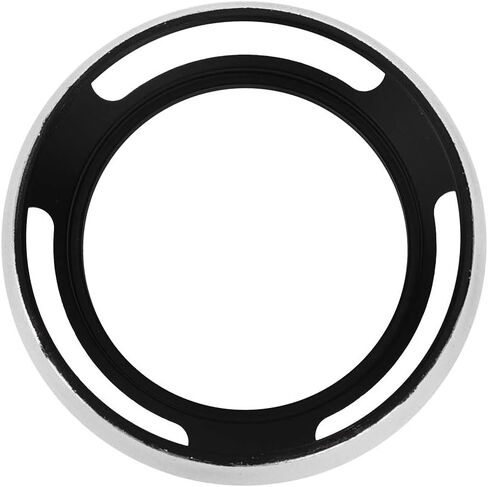 Lens Hood Metal Lens Hood Camera Lens Hood 46mm Lens Hood 2pcs Aluminium Alloy Hollow Out Lens Hood 46 Mm for Camera Silver in Saudi Arabia