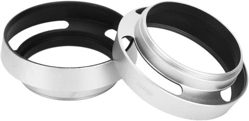Lens Hood Metal Lens Hood Camera Lens Hood 46mm Lens Hood 2pcs Aluminium Alloy Hollow Out Lens Hood 46 Mm for Camera Silver in Saudi Arabia