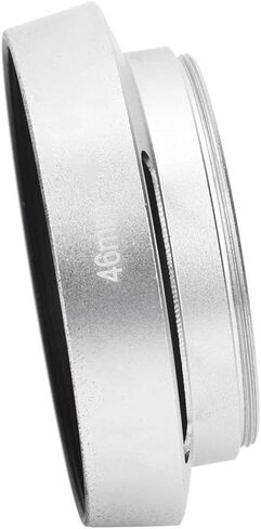 Lens Hood Metal Lens Hood Camera Lens Hood 46mm Lens Hood 2pcs Aluminium Alloy Hollow Out Lens Hood 46 Mm for Camera Silver in Saudi Arabia