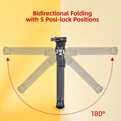 Elkeer pipot bipod bipod for picatinny weaver ، مع 1/4 "محول المسمار ، 90 درجة قابلة للطي ، 7-10" in Kuwait