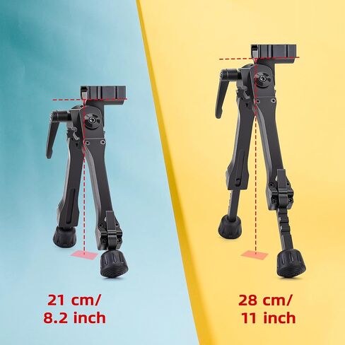 elkeer pipot bipod bipod for picatinny weaver ، مع محول المسمار 1/4 بوصة ، ساق قابلة للطي من 5 موضع ، للأنشطة الخارجية in Saudi Arabia