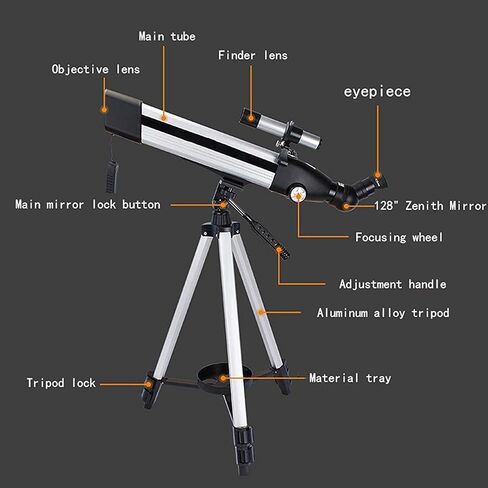 Super Binoculars National Geographic Telescope 60mm Aperture 500mm Mount Astronomical Refracting HD Low Light Portable Travel Telescope with Tripod and Finders Scope in Saudi Arabia