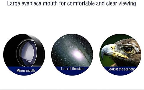 تلسكوب 50-100 مم جبل تلسكوب فلكي الفلكي للأطفال المبتدئين Travel Telescope مع حقيبة تحمل ترايبود وعدسة عالية الدقة (اللون: الحزمة ب) (الحزمة ج) in Kuwait