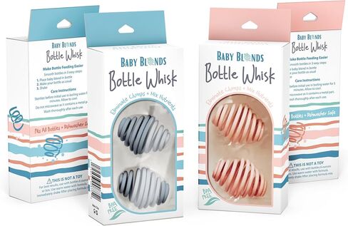 Bottle Whisk, Eliminate Clumps and Reduce Bubbles, 2-Pack,BPA Free Food Grade Silicone (Blue) in Saudi Arabia