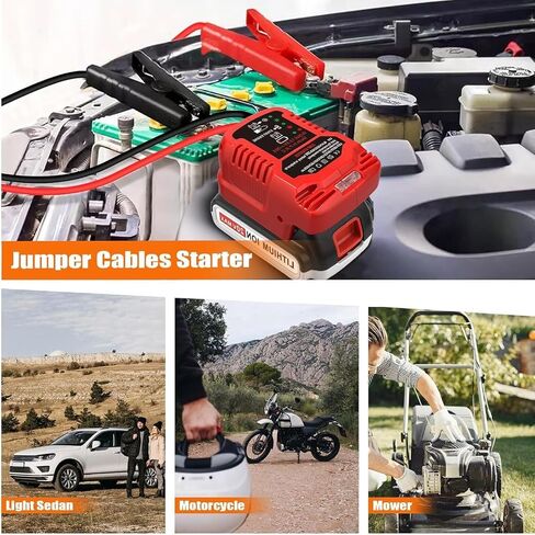 Jumper Cables 11AWG 30A Starter Jump Charger for Black and Decker 20V Battery in Saudi Arabia