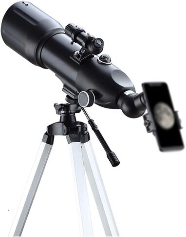 Telescope for Kids Adults 80mm Aperture 400mm Telescope for Astronomy BAK4 Prism FMC Lens Astronomical Refractor Telescope with Smartphone Mount and Tripod to Observe Moon Planet in Saudi Arabia