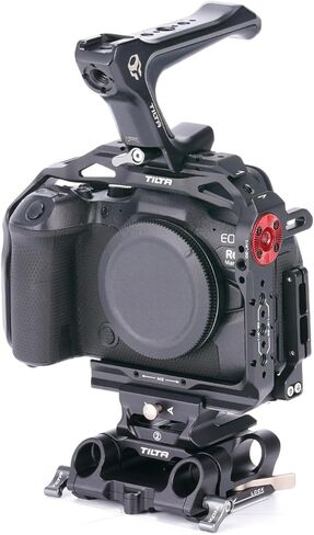 Tilta Basic Kit Compatible with Canon R6 Mark II, with Mount Accessories via NATO Rail, Rosette, Cold Shoe, and 1/4"-20 Threads with Locating Pins | TA-T45-A (Black) in Saudi Arabia