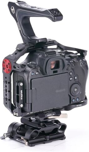 Tilta Basic Kit Compatible with Canon R6 Mark II, with Mount Accessories via NATO Rail, Rosette, Cold Shoe, and 1/4"-20 Threads with Locating Pins | TA-T45-A (Black) in Saudi Arabia