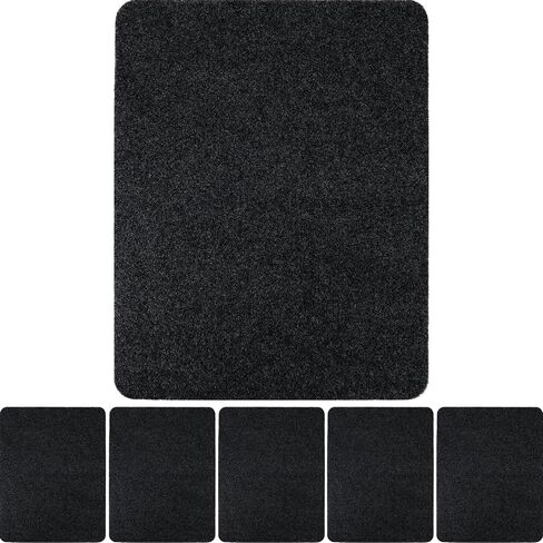 Nuanchu 12 Pack Nonslip Nonslip Curinal ، حصيرة مبولة للحمام للأرضية ، امتصاص الماء وحصير رش تجارية قابلة للتنفس للرجال في الحمام ، 17. 3 "× 22" (أسود) in Saudi Arabia