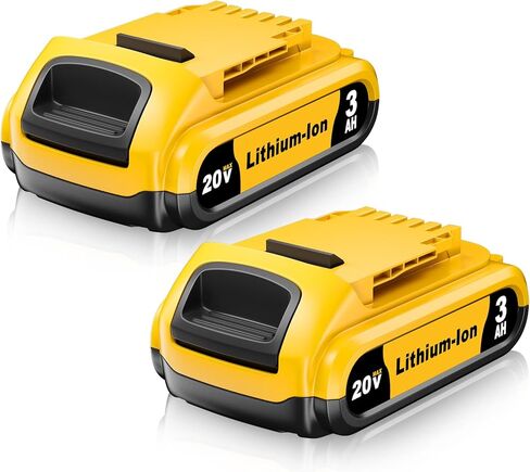 DCB201 2PACK 3.0AH استبدال DEWALT 20V بطارية DCB206 DCB207 DCB204 DCB201 متوافق مع DEWALT 20V MAX بطارية DCD/DCF/DCG/DCS أدوات الطاقة in Kuwait