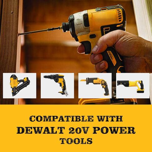 DCB201 2PACK 3.0AH استبدال DEWALT 20V بطارية DCB206 DCB207 DCB204 DCB201 متوافق مع DEWALT 20V MAX بطارية DCD/DCF/DCG/DCS أدوات الطاقة in Kuwait