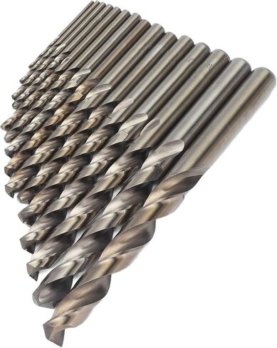 15Pcs Drill Bit 135° Oxidized Gold Cobalt Drills Bits Set for Cutting Hard Metals Them and Professional Look But Providing for Use Cobalt in Saudi Arabia