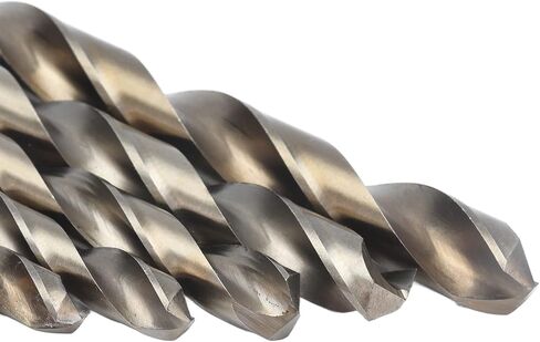 15Pcs Drill Bit 135° Oxidized Gold Cobalt Drills Bits Set for Cutting Hard Metals Them and Professional Look But Providing for Use Cobalt in Saudi Arabia