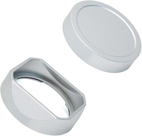 غطاء العدسة المعدنية المربعة (مع غطاء) ، متوافق مع Voigtlander Nokton 35mm F1.5 Type I & II استبدال LH-12 (Silver الألومنيوم) in Kuwait